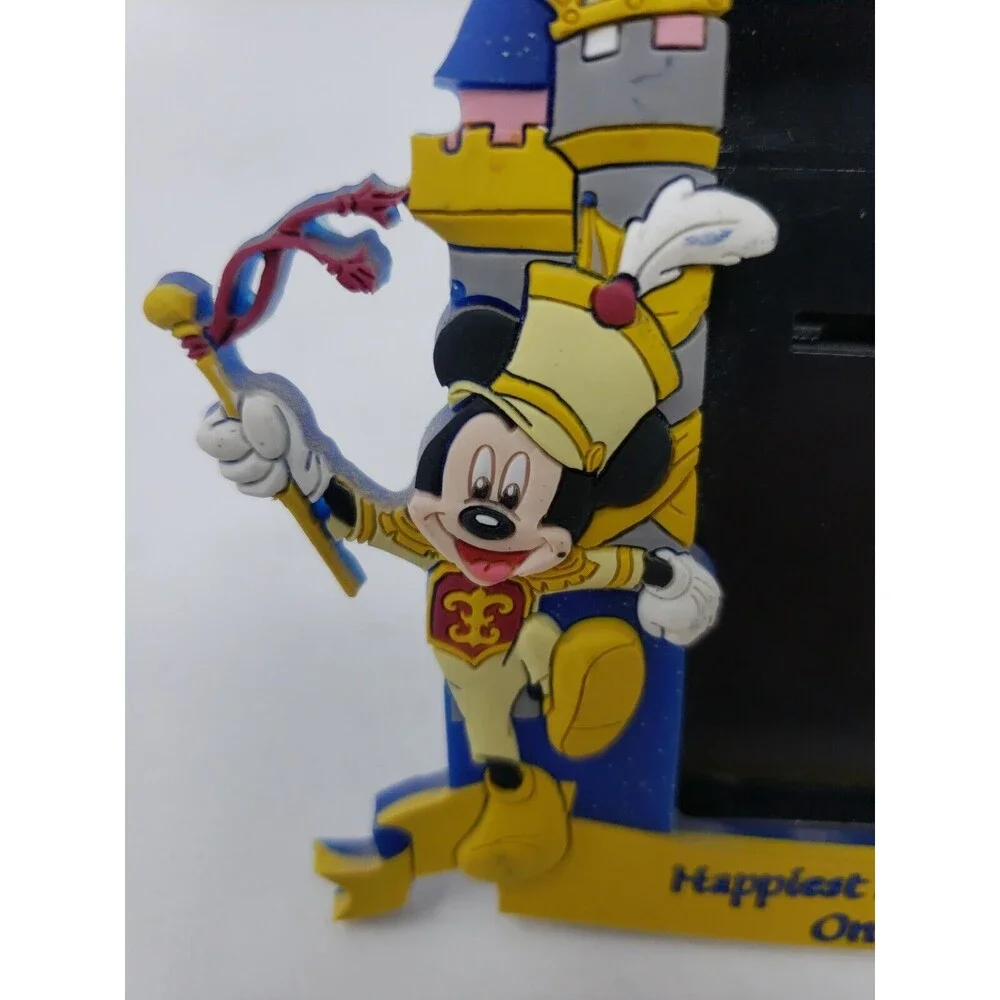 Disneyland 50th Photo Picture Frame Rubber Micky Minnie Mouse Homecoming Disney